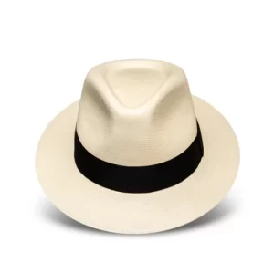 Premium Panama Hat Short Brim Authentic Toquilla Straw Handmade